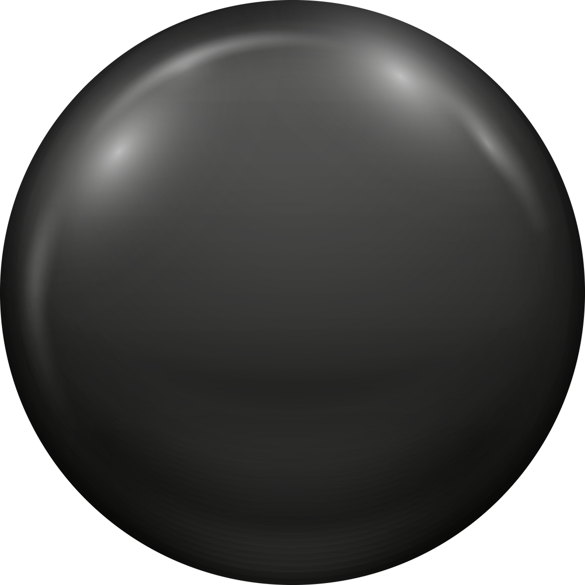 Black Blank Circle Button Badge